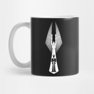 Black Art Deco Fantasy Design Mug